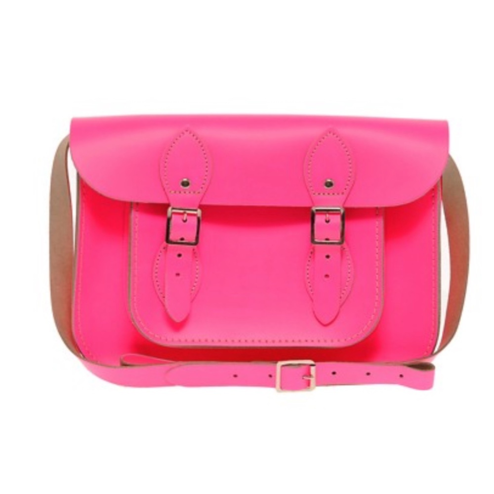 NEW The Leather Satchel Company 11" Neon Satchel